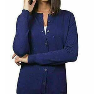 Nicole Miller Deep Blue Knit Sweater cardigan